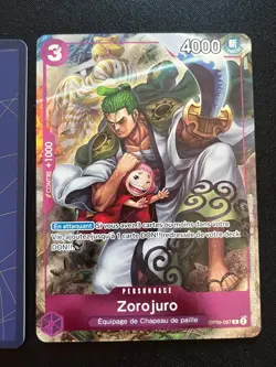 2x One Piece TCG Zoro-Juro OP05-067 RARE FRENCH PROMO CARD 1st Anniversary NM - Image 4