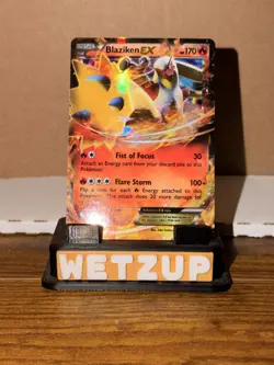 Pokemon TCG Blaziken EX XY54 Black Star Promo Ultra Rare Holo Card NEAR MINT - Image 1