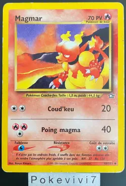 Carte Pokemon MAGMAR 40/111 Unco NEO GENESIS Wizards FR OCCASION - Image 1