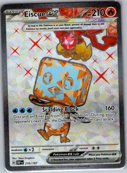 Eiscue ex 210/197 SV03: Obsidian Flames - Pokemon Card - NM - Image 1
