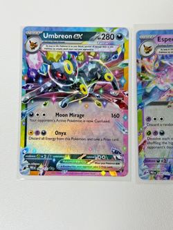 Pokemon Umbreon, Espeon, Leafeon, Jolteon, Prismatic Evolution 4-Card EX Lot - Image 2