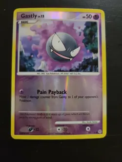 Pokemon TCG Card 2007 Diamond & Pearl - Gastly 82/130 Reverse Holo - Image 1