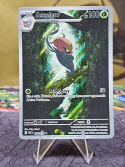 Pokemon TCG Accelgor 094/086 White Flare Illustration Rare Holo Card NM - Image 1