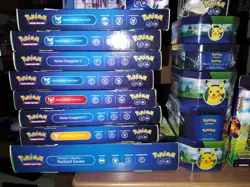 Lot Of 16 Pokemon Go Boxes, Radiant Eevee, Team Valor, V Battle Decks, 5 Tins 820650850509 - Image 2