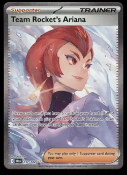 Pokemon Cards Team Rocket's Ariana 237/182 Holo Destined Rivals NM - Image 1