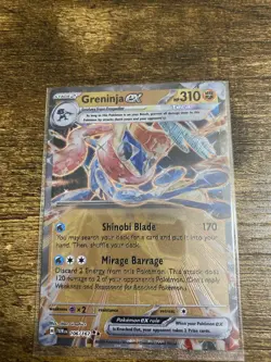 Pokemon Greninja EX Holo TCG Card Twilight Masquerade 106/167 Metal - Image 1