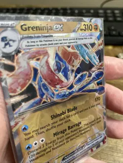 Pokemon Greninja EX Holo TCG Card Twilight Masquerade 106/167 Metal - Image 3
