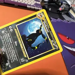 Pokemon TCG Umbreon Neo Discovery Holo Rare Card 13/75 MODERATE CONDITION - Image 4