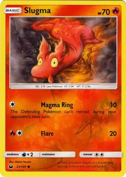 Slugma 23/168 Celestial Storm Reverse Holo Common Light Play Pokemon DNA GAMES - Image 1