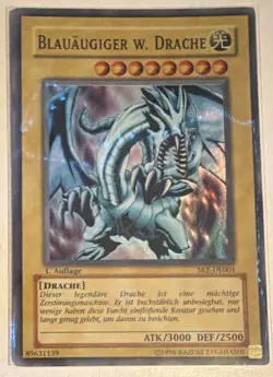 Konami Yu-Gi-Oh! TCG Blauaugiger w. Drache SKE-DE001 1.Aufl. Secret Holo - Image 1