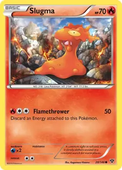 Slugma 20/146 XY Regular LP-Lightly Played Pokemon TCG - Image 1