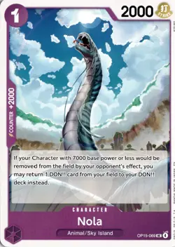 Nola UC Adventure on Kami's Island OP15-069 One Piece TCG - Image 1