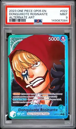 2023 ONE PIECE OP05-AWAKENING OF THE NEW ERA #022 DONQUIXOTE ROSINANTE PSA 9 - Image 1