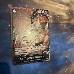 St. Topman Warcury (Alternate Art) OP13-089 Carrying On His Will Foil One Piece - Image 2
