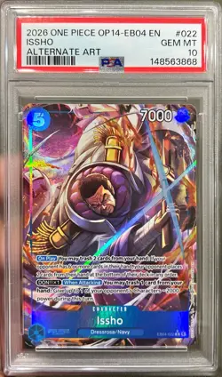 2026 One Piece English Issho EB04-022 Alt Art PSA 10 Gem Mint - Image 1