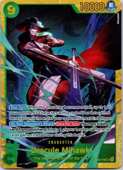 Dracule Mihawk OP14-119 Secret Rare The Azure Sea's Seven One Piece Foil NM - Image 1