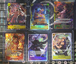 Bandai One Piece Card Game Alt Art Foil Character Lot 6 Japanese OP09 - Image 1