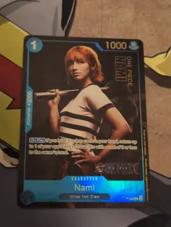One Piece TCG Live Action Netflix Nami P-053 Promo Card English - Image 1