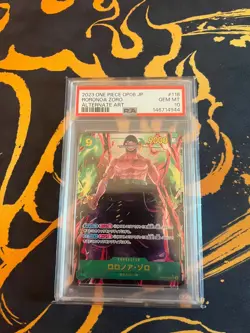 One Piece Wings Of The Captain Zoro Roronoa OP06-118 Alternate Art PSA 10 Jap - Image 1
