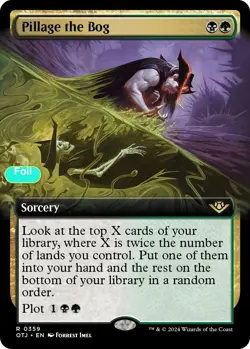 Pillage the Bog (Extended Art) - Foil - OTJ - 359 NM/LP - Image 1