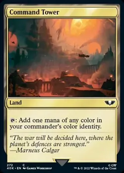 MTG Command Tower (272) - Surge Foil, NM-Mint, English Universes Beyond: Warhamm - Image 1