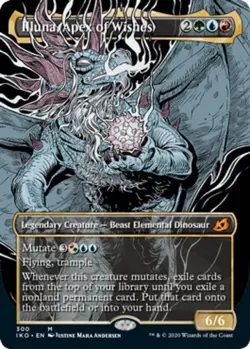 1x Illuna, Apex of Wishes - Showcase MTG - Ikoria: Lair of Behemoths - Heavy Pla - Image 1