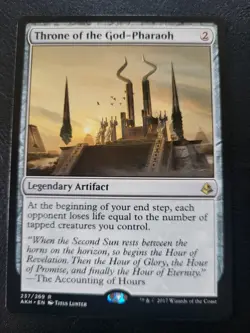 MTG Throne of the God-Pharaoh EX Amonkhet Rare - Image 1