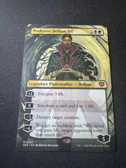 MTG Professor Dellian Fel Secrets Of Strixhaven 0283 NM Borderless Non-Foil - Image 1