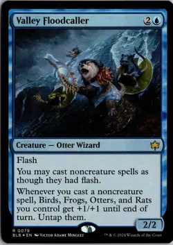 Valley Floodcaller 79 Rare Bloomburrow Magic: The Gathering Foil Near Mint - Image 1