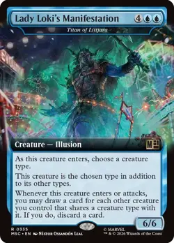 Titan of Littjara Extended Art Marvel Super Heroes NM MTG - Image 1