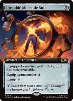 Unstable Molecule Suit Extended Art Marvel Super Heroes NM MTG - Image 1