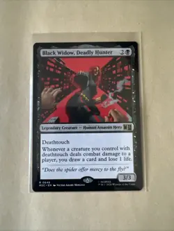 MTG Black Widow, Deadly Hunter MSC 0648 R NM Regular - Image 1