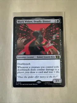 MTG Black Widow, Deadly Hunter MSC 0648 R NM Regular - Image 2