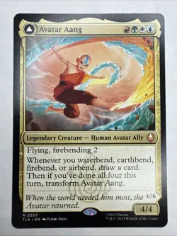 Avatar Aang MTG TLA 207 MYTHIC NM The Last Airbender UNPlayed ATLA - Image 1