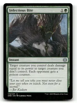 Infectious Bite 172 UC Phyrexia: All Will Be One Magic: The Gathering NM - Image 1