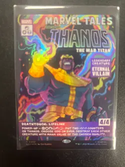 MTG Magic The Gathering Thanos The Mad Titan Comic Book Foil M0400 NM Pack Fresh - Image 1