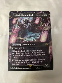 MTG Magic the Gathering Zodiark, Umbral God Borderless NM 1x 336 - Image 1