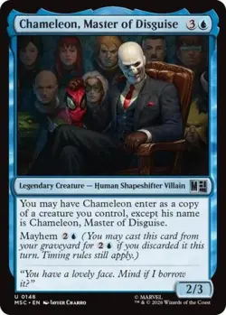 ~ Chameleon, Master of Disguise ~ NM ~ Commander: Marvel Super Heroes ~ MTG ~ - Image 1