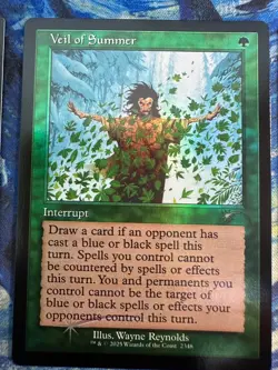 Veil of Summer - Retro FOIL - Secret Lair *NM* MtG - Image 1