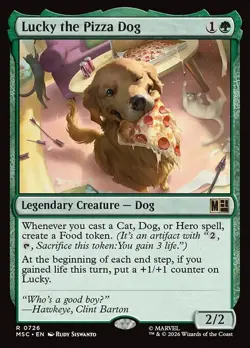 Lucky the Pizza Dog Foil 726 Marvel Super Heroes Commander MTG MSC - Image 1