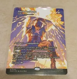 Patriotic Shield - Sword of Fire and Ice (Borderless) MSH MTG MINT 🔥 - Image 1