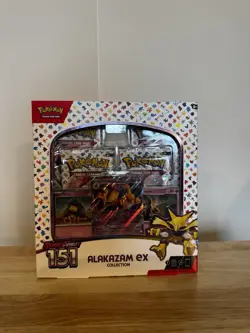 Pokemon 151 Alakazam Box with 4 Booster Packs & Promos! Brand New! Sealed! - Image 1