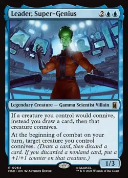 Leader, Super-Genius - Foil MSH NM MTG - Image 1