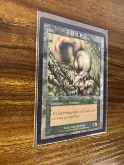 MTG🐿SQUIRREL TOKEN - Players Reward🐿Odyssey MINT Rare Creature 2001 UNPLAYED - Image 3