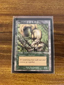 MTG🐿SQUIRREL TOKEN - Players Reward🐿Odyssey MINT Rare Creature 2001 UNPLAYED - Image 5