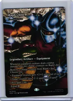 MTG, Raph's Jitte - Umezawa's Jitte (Borderless) 19 NM Teenage Mutant Ninja PZA - Image 1