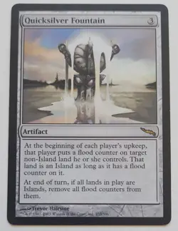 MTG Quicksilver Fountain LP - Mirrodin MRD Rare Artifact Regular - Image 1