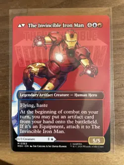 MTG Marvel Super Heroes Tony Stark Borderless 0363 Non-Foil - Image 2
