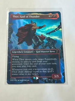 Thor, God of Thunder Foil Mythic 338 (Marvel Super Heroes) MTG Near Mint - Image 1