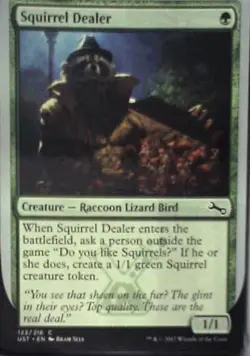 Squirrel Dealer - Unstable: #123, Magic: The Gathering Nm C259 - Image 1